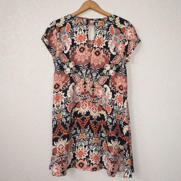 Society Girl Paisley Printed Shift Swing Dress Size Medium - Picture 5 of 6